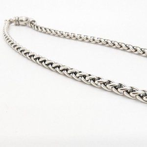 David Yurman Sterling Silver 925 4mm Wheat Chain 16 Inches Long